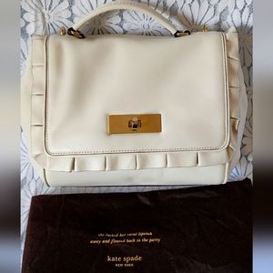 Kate Spade Adelina purse in "cement" color, approx 11 1/2x8 1/2x4"